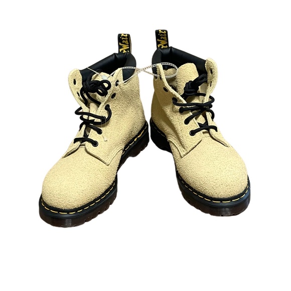 Dr Martens 939 Ben Suede Lace Up Boots Hazy Yellow Men SZ 10 Women 11 NEW! - Picture 2 of 8
